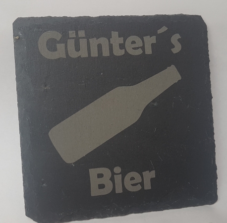 Motiv Bierflasche. Wunschtext